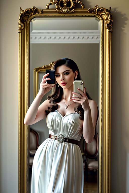 mirror photo pose girl simple
